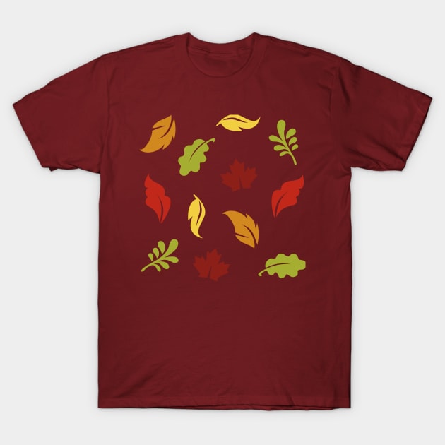 Autumn Leaves T-Shirt by bluevolcanoshop@gmail.com